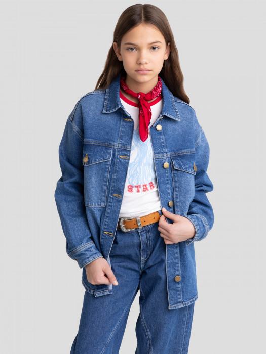 Dievčenská košeľa  jeans AMY 498